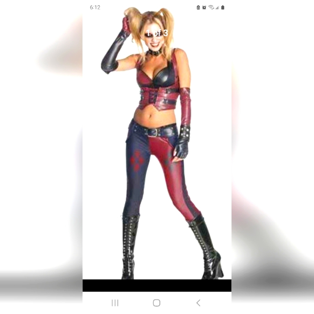 Red and Black Two-Tone Women’s Costume Set by